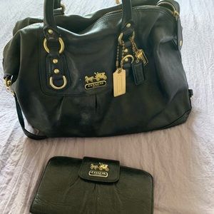 Coach bag and wallet
